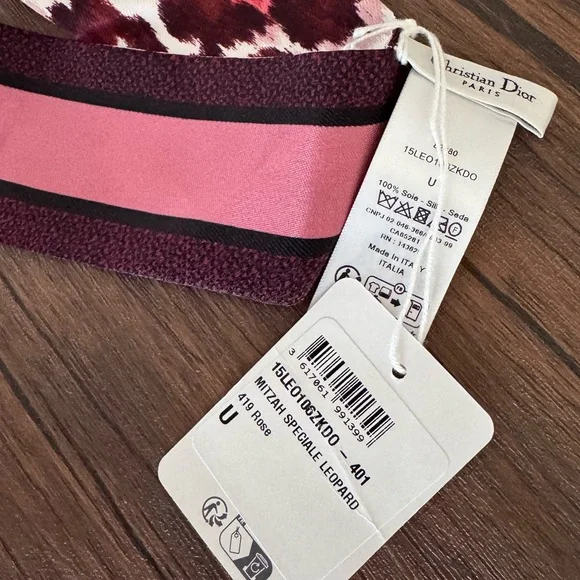 NEW DIOR Limited Edition Leopard Print Twilly - Picture 3 of 4